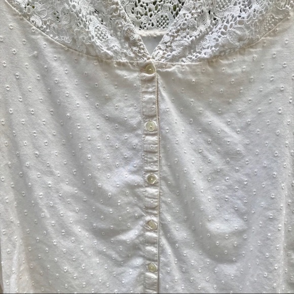 Lucky Brand Light Weight Cotton Boho Blouse - Picture 3 of 6